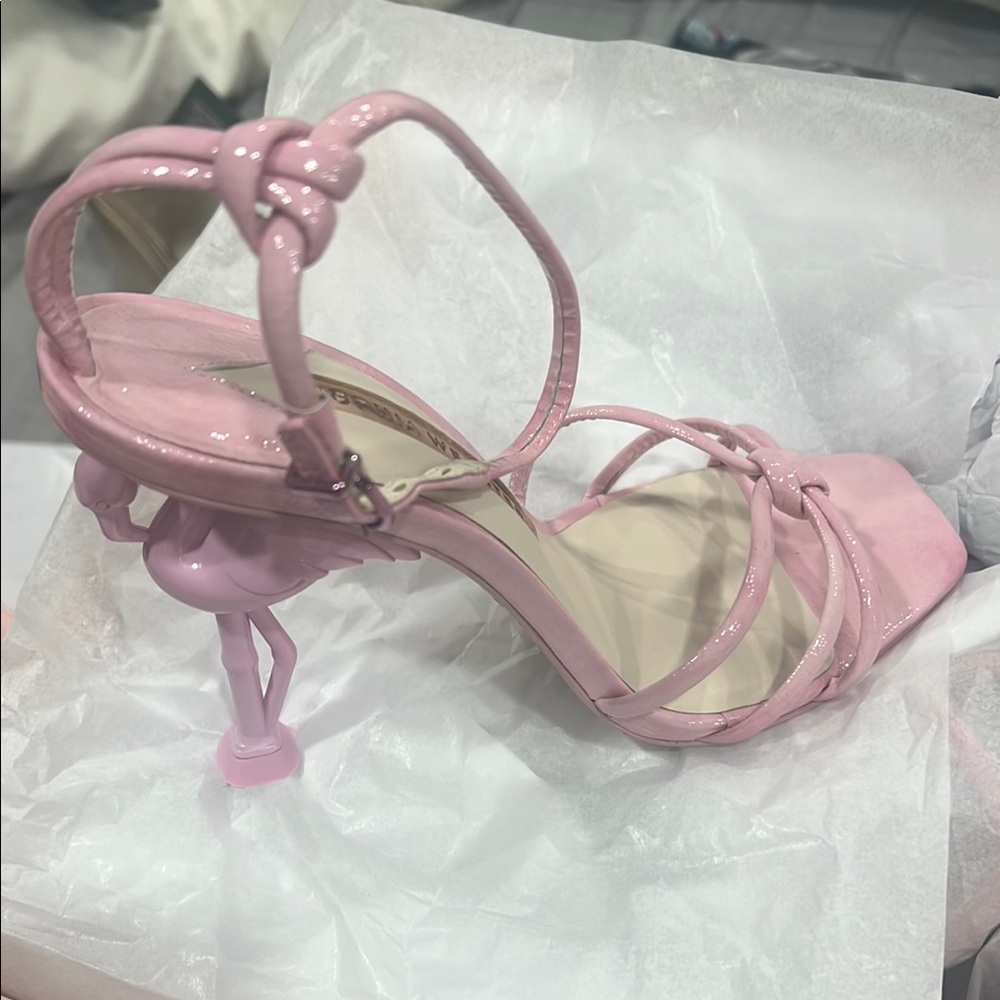 Elegant Pink Strappy Women's Heels